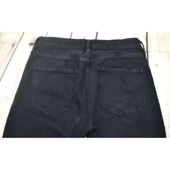 AGOLDE Women's Toni Mid Rise Straight Jeans SIZE 28 Black - Picture 3 of 8